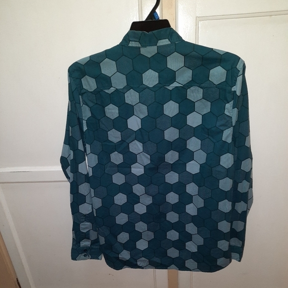 RUDE Men's Button-down Patterned Shirt - Picture 2 of 3